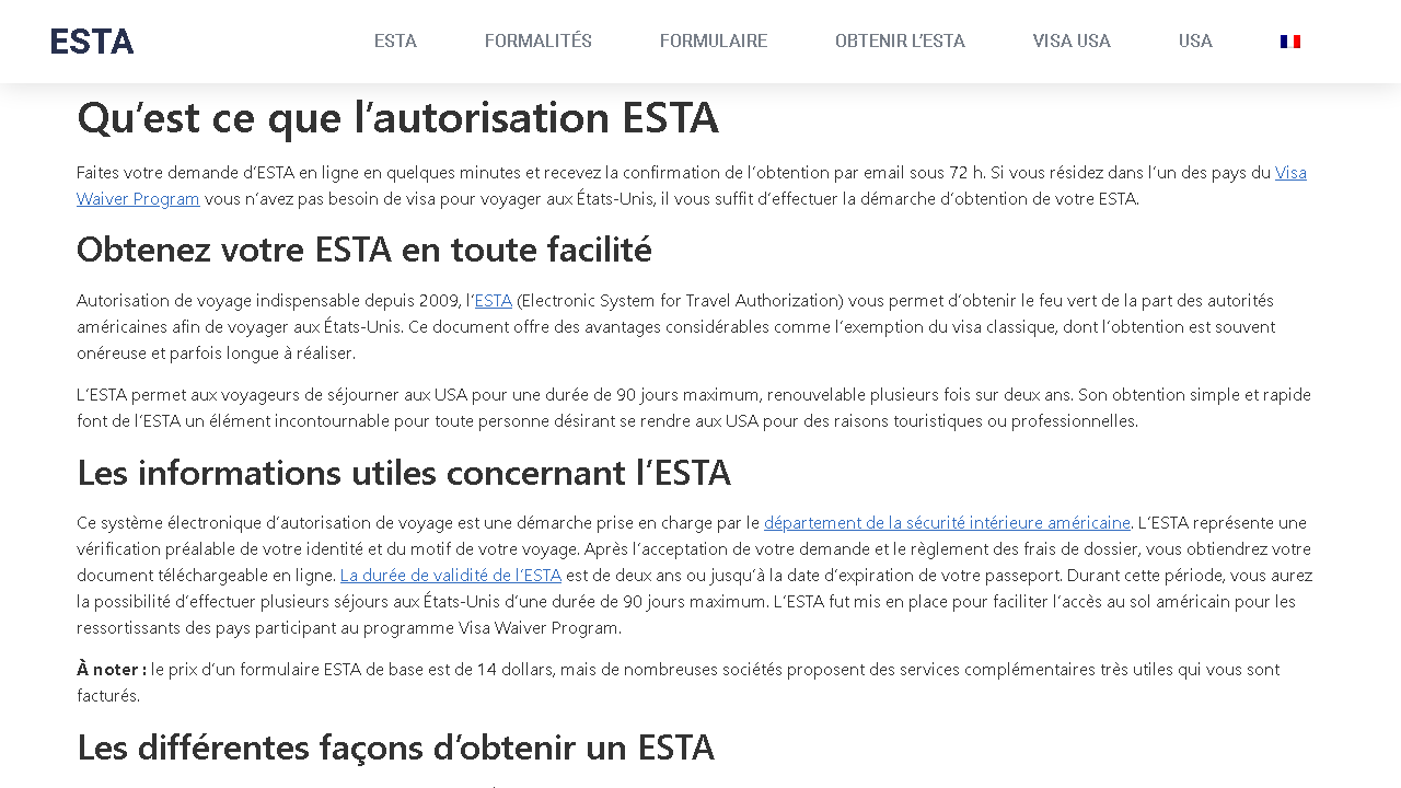 Capture d'écran de https://www.esta-officiel-usa.com/